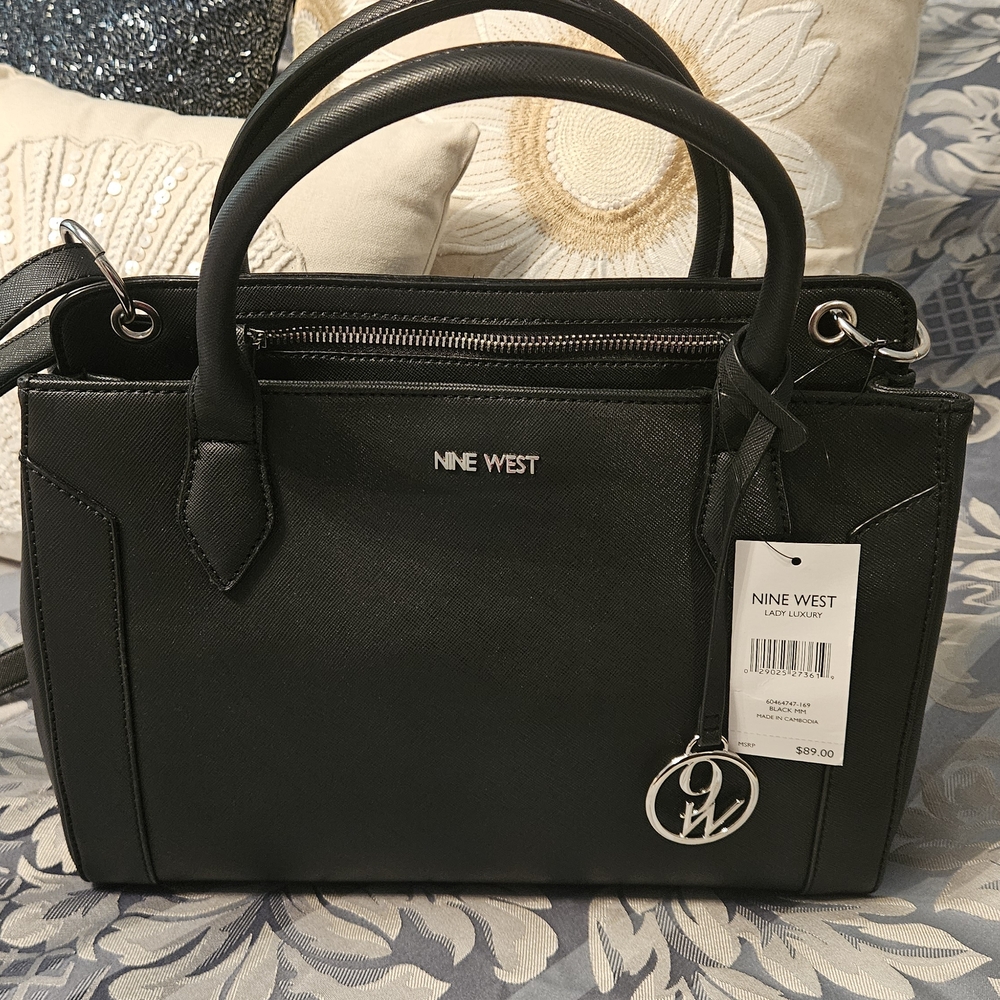 Nine West Black Medium Satchel